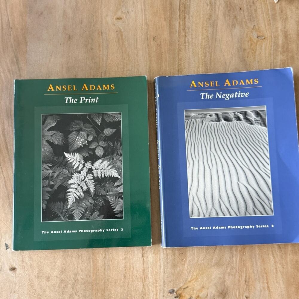 Ansel Adams The Negative & The Print Photography Series 2 & 3 Paperback Book Lot